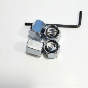 Nissan Locking Tire Valve Cover Set with Key